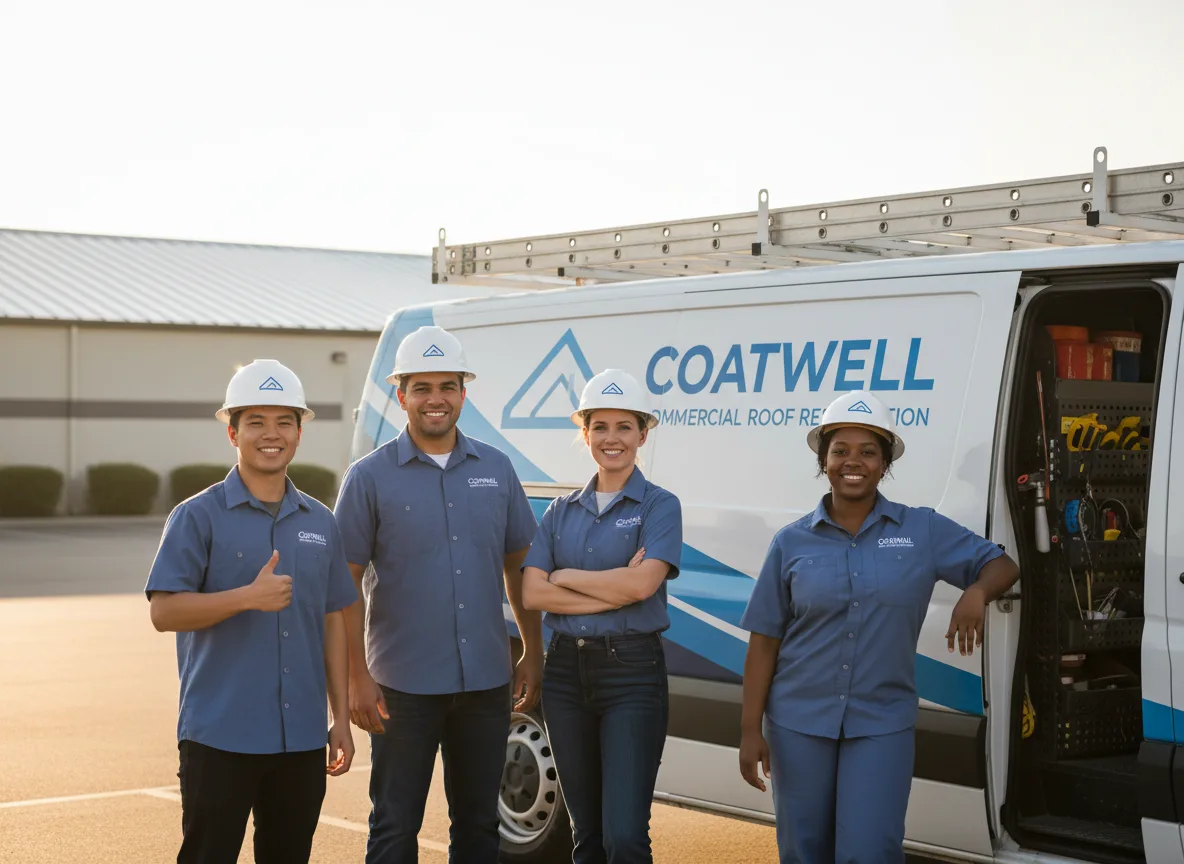 Commercial roof coating company in Revere, MO