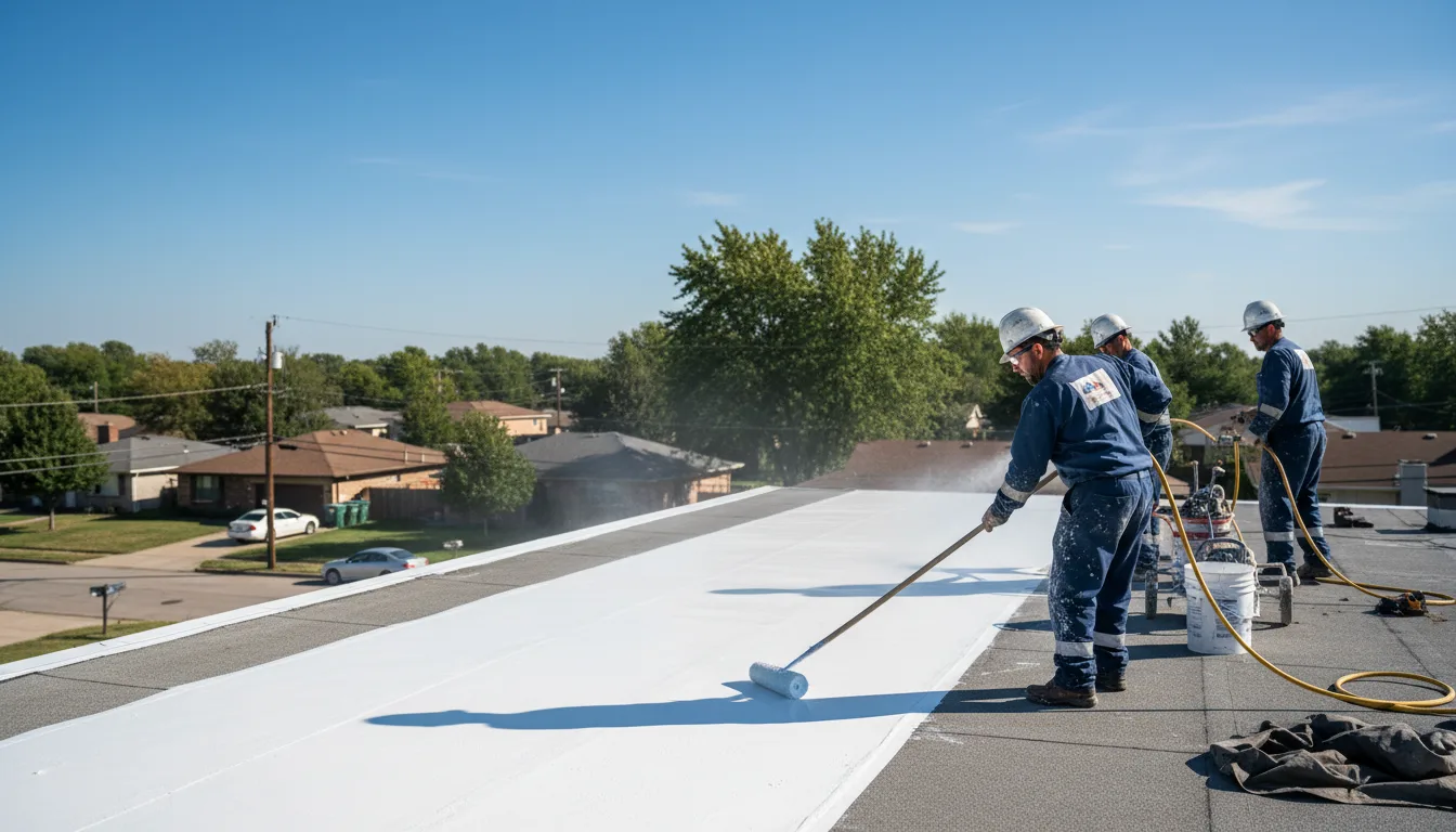 Commercial roof coating in Revere, MO near me